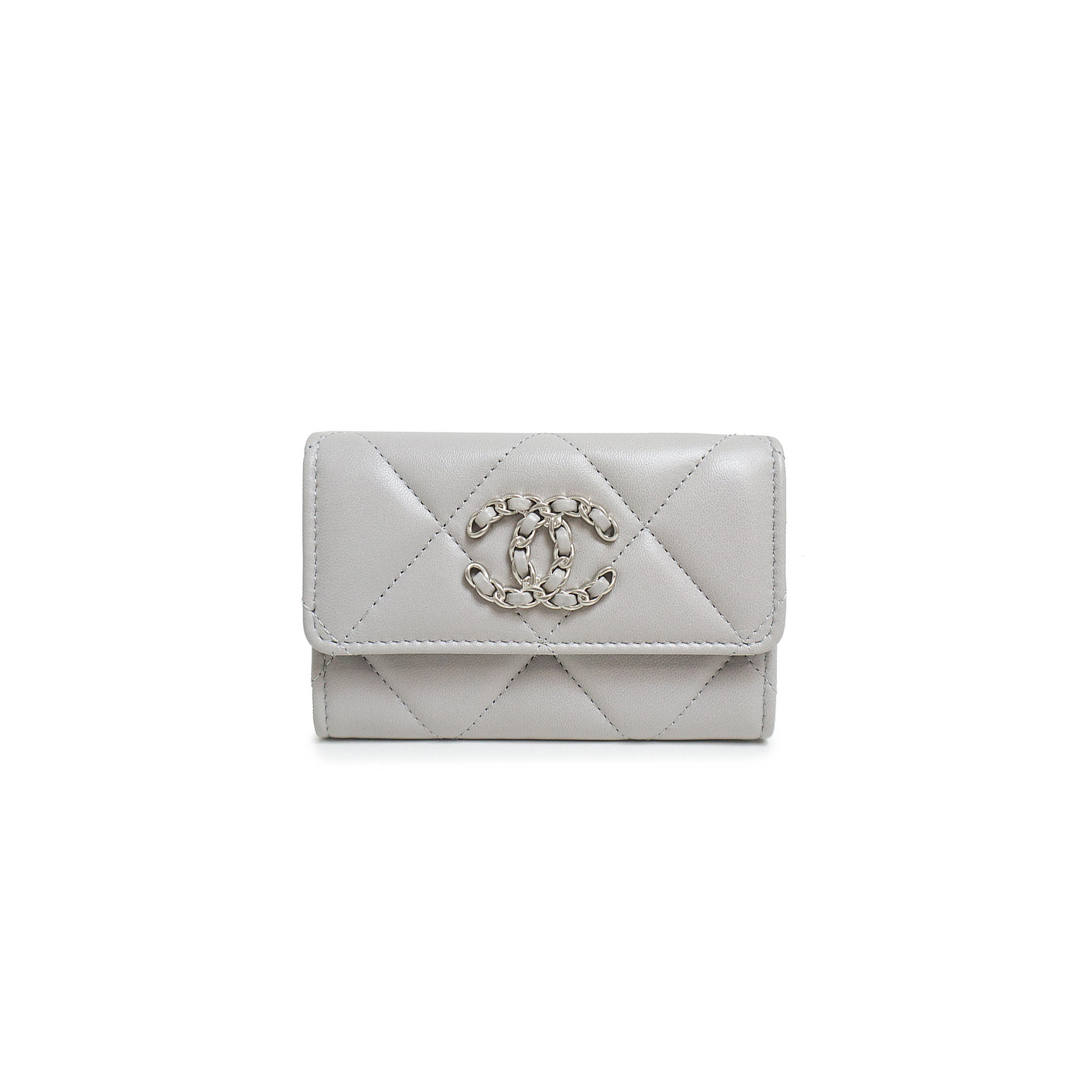 CHANEL 19 FLAP CLOSURE CARD HOLDER AP1790 B07327 NJ530 (11.3*7.5*2cm)